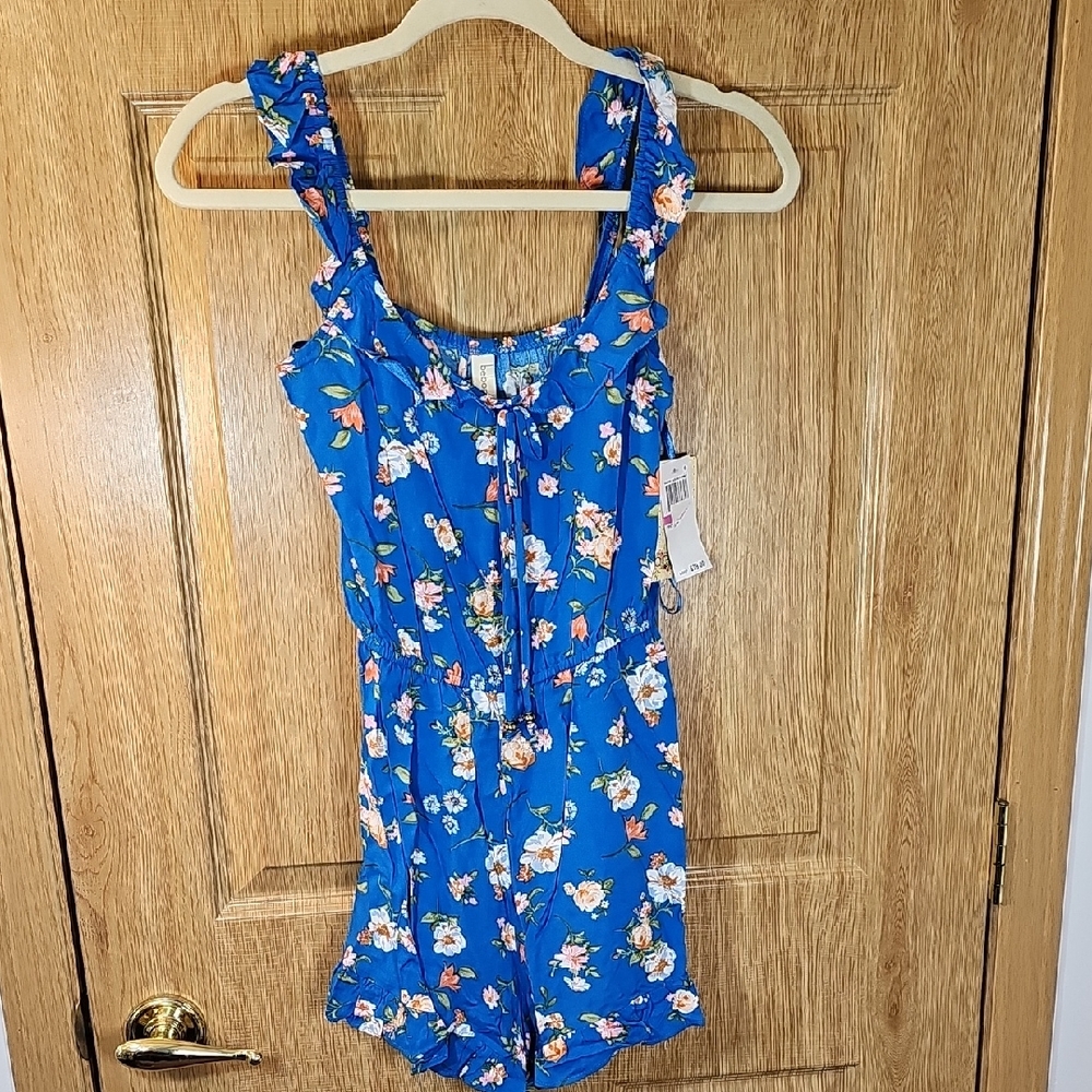 BeBop Blue Floral Romper